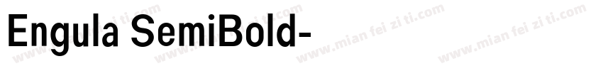 Engula SemiBold字体转换
